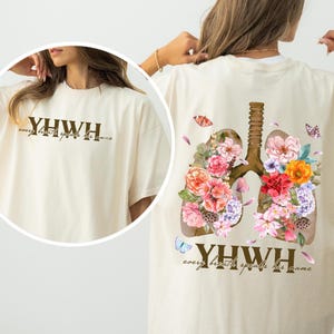 Every Breathe Speak His Name, YHWH Lung Yahweh Shirt YHWH Lungs Shirts Comfort Colors Religious Shirt Christian Minimalist Shirt Faith Gifts