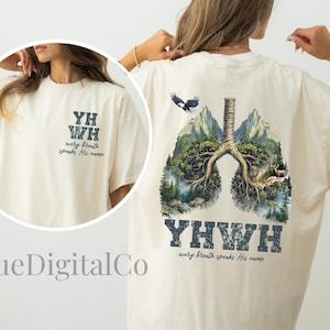 Every Breathe Speak His Name, YHWH Lung Yahweh Shirt YHWH Lungs Shirts Comfort Colors Religious Shirt Christian Minimalist Shirt Faith Gifts