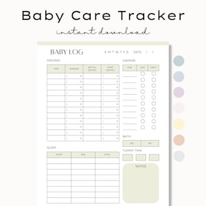 Registro giornaliero della cura del bambino, Registro dell'alimentazione del bambino, Registro dell'allattamento al seno, Registro giornaliero del neonato, Tracker stampabile della routine del bambino, Registro del sonno del bambino, Registro dei resoconti del bambino