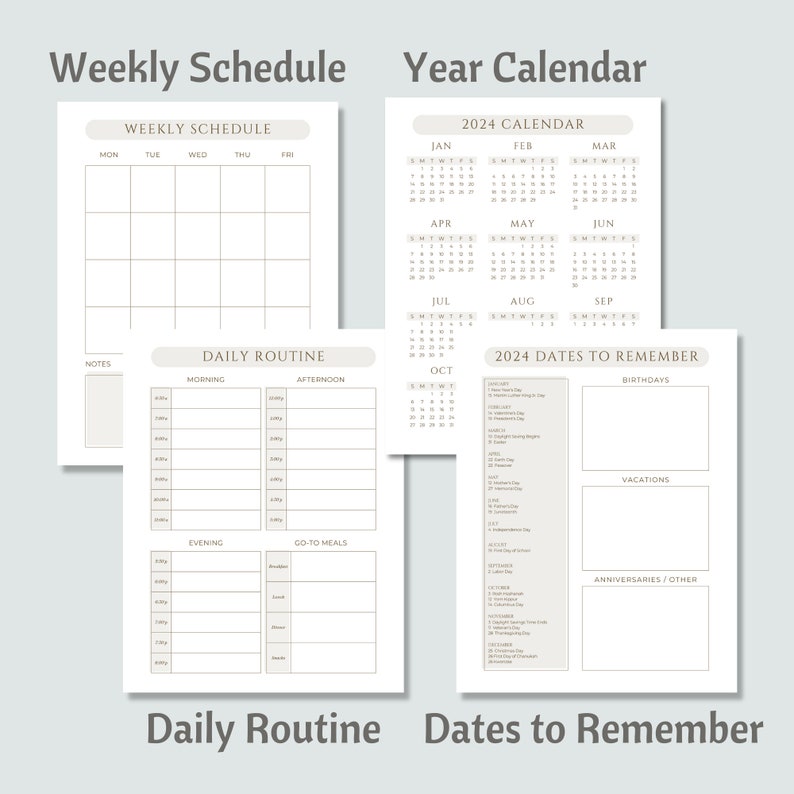 Editable Nanny Binder Printable Nanny Planner Template Nanny Guide Editable Nanny Binder Printable Nanny Planner Template Nanny Guide