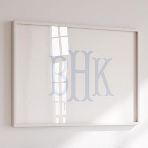 Monogram Nursery Wall Art, Boy Nursery Wall Art Decor, Baby Name Nursery Decor, Girl Nursery Print, Vintage Style Nursery, Classic Nursery