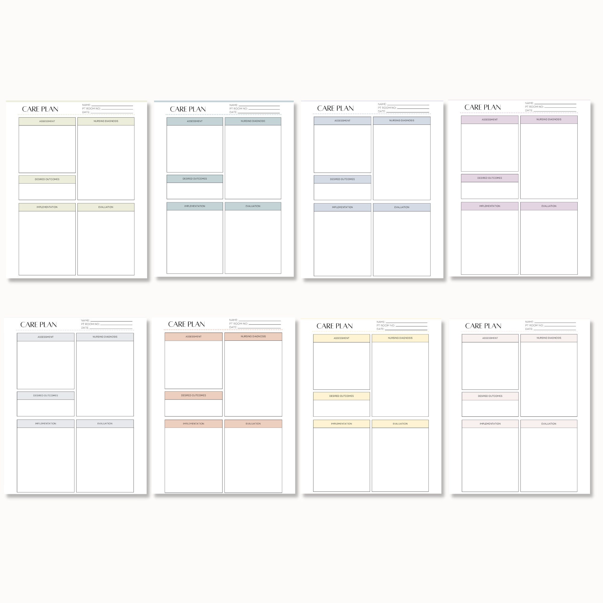 Printable Nursing Care Plan Nurse Care Plan Template Nursing - Etsy UK