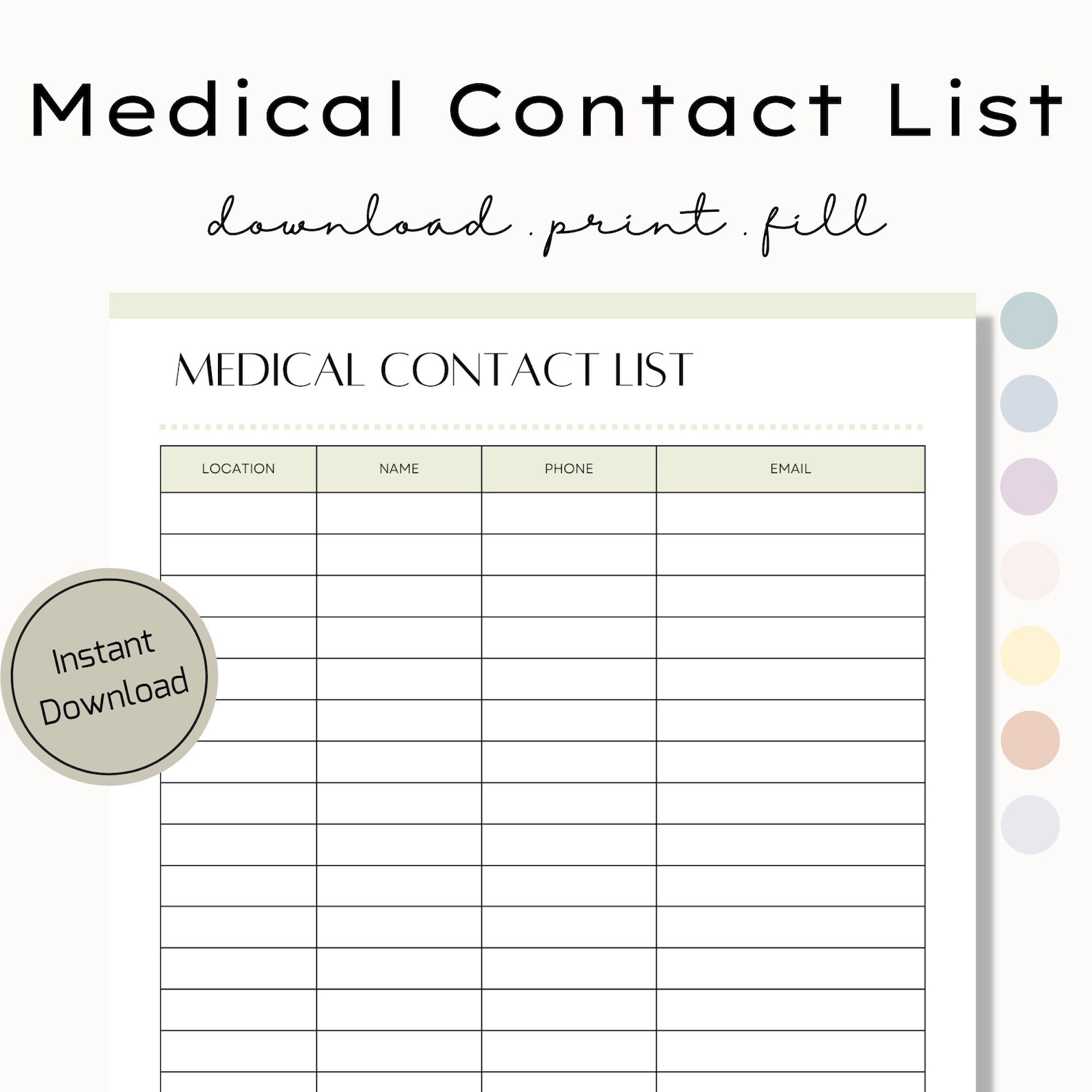 Printable Medical Contact List Doctor Contact List Medical Etsy printable-medical-contact-list-doctor-contact-list-medical-etsy