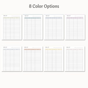 Printable Sign up Sheet, Contact Sheet, Event Sign up Form, Party Sign ...
