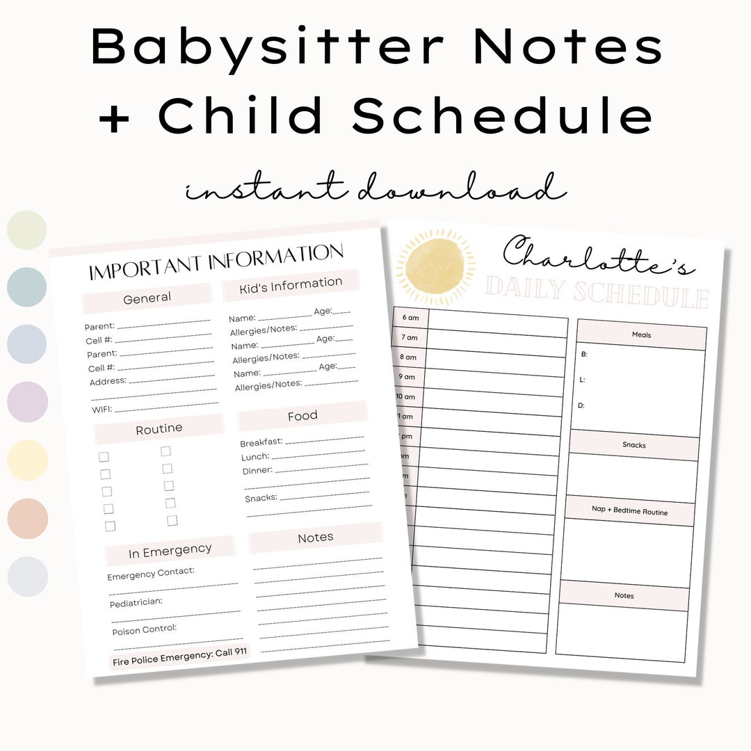 printable-babysitter-important-information-sheet-toddler-schedule-template-infant-schedule-schedule-for-babysitter-nanny-schedule-pdf-etsy