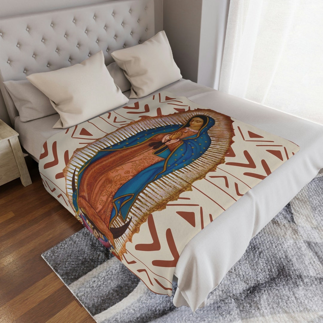 Our Lady of Guadalupe Blanket Catholic Home Decor Blanket Etsy