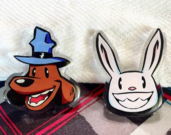 Spille in acrilico Sam & Max