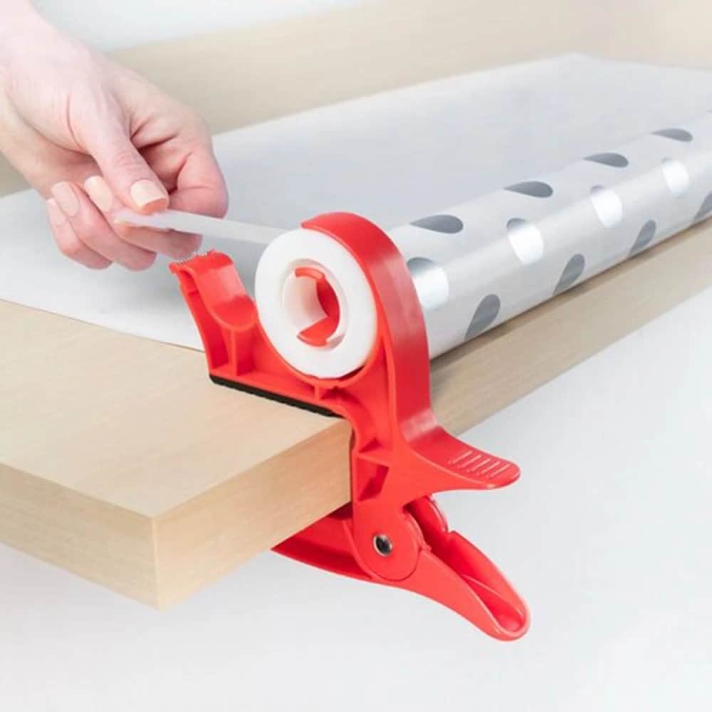 Wrap Buddies WB002-CHERRY Holiday Tabletop Gift Wrap Tool, Red