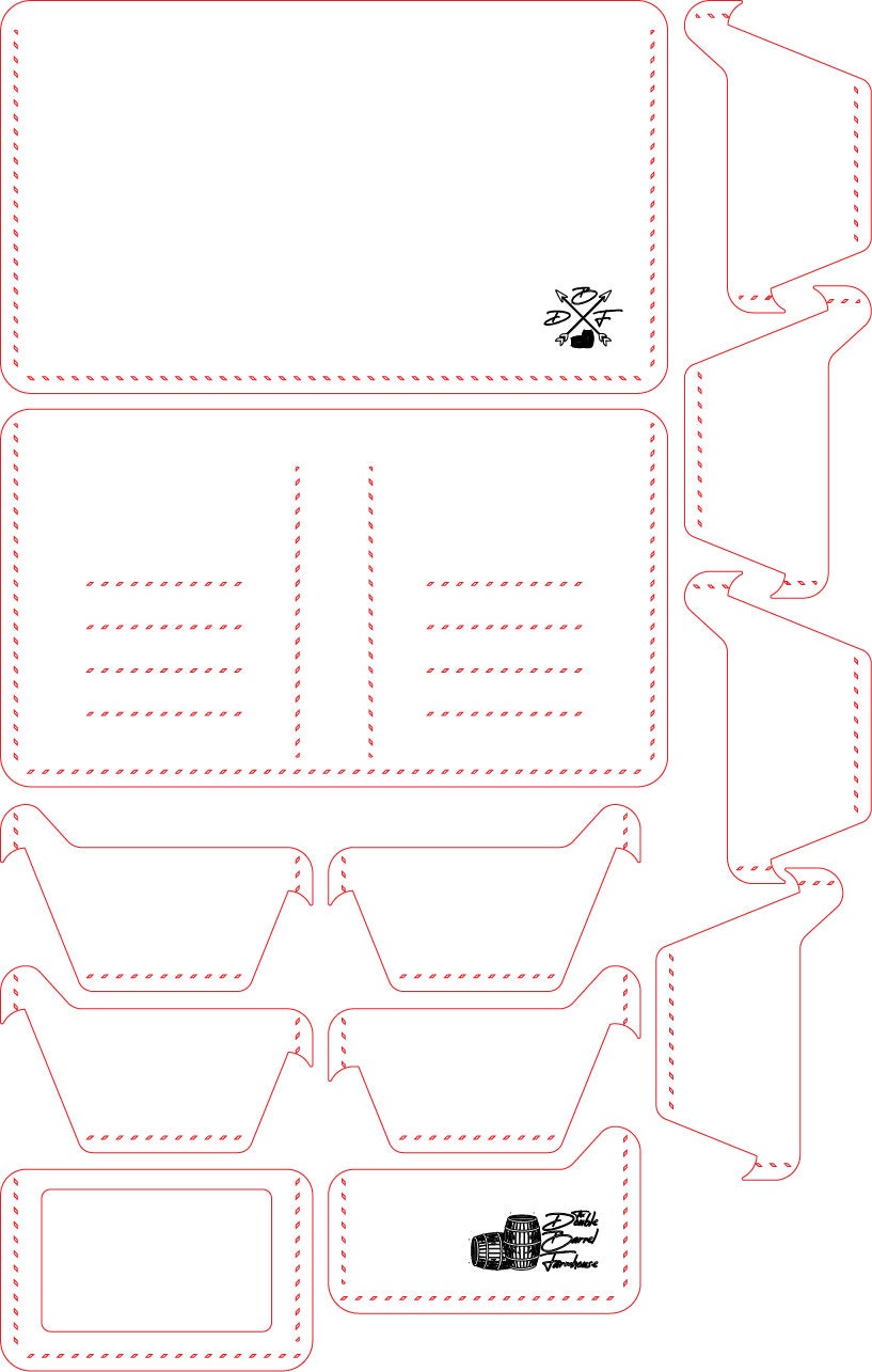 Bifold Leather Wallet Template Pattern Etsy