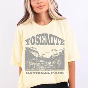Yosemite National Park Comfort Colors T-shirt, Nature Lover Tee, Outdoor Adventure Shirt, Mountain Hiking Clothing California Camping tshirt