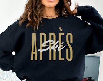 Apres Ski Sweatshirt, Winter Sport Crewneck