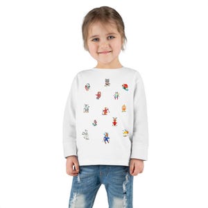 Animal Ski Toddler Long sleeve t-shirt, Skiing Kids Shirt, Winter Sports Baby Top, Ski Lover Child Apparel, Family Trip Ski Resort youth tee