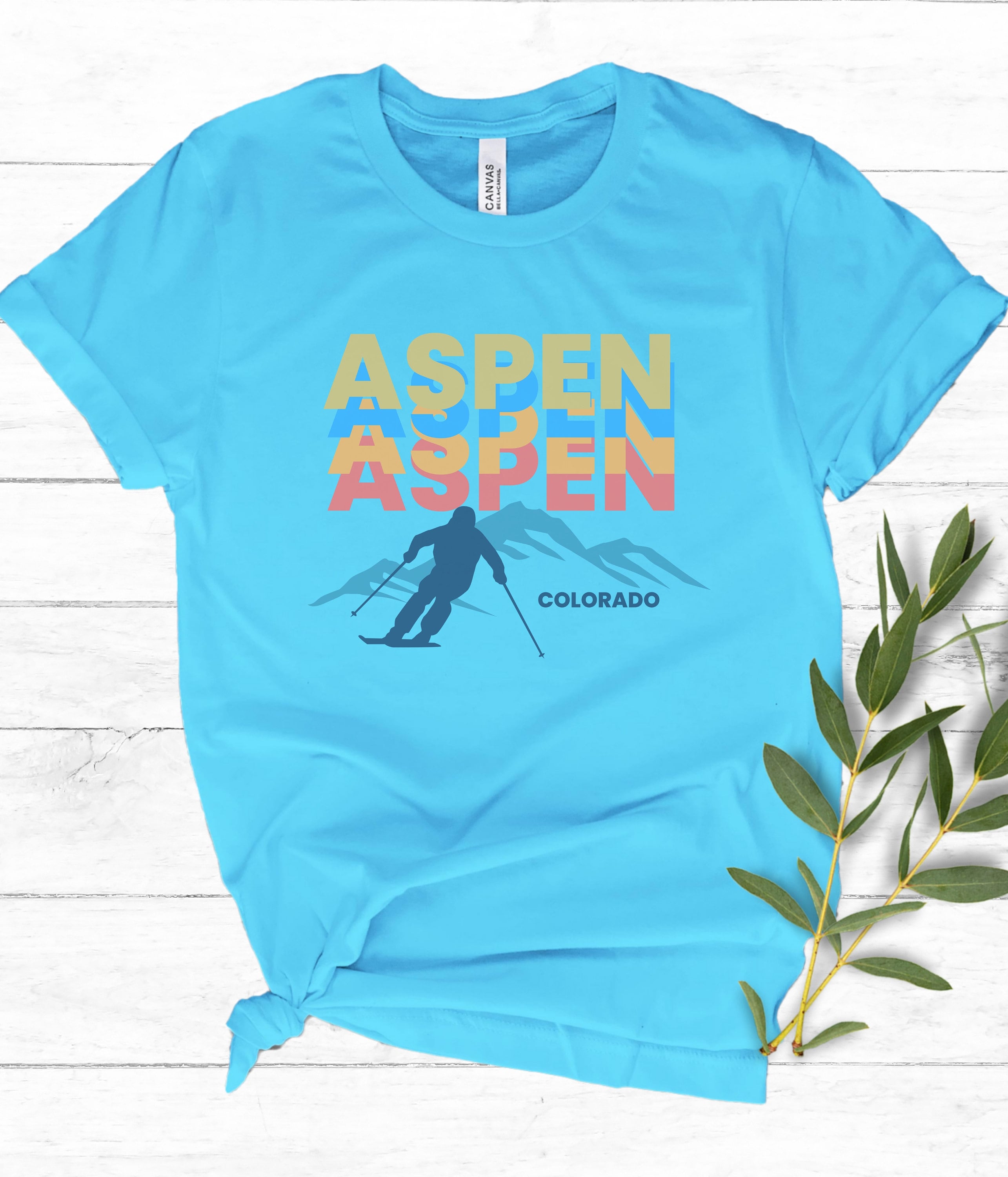 Aspen Retro Style Ski Unisex Sweatshirt, Colorado Vintage Ski Sweater, Trendy Skiing shirt, Ski Resort apparel, Aspen Ski Mountain Crewneck