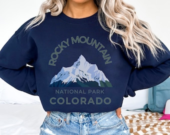 Unisex Rocky Mountain National Park Sweatshirt, Centennial State Colorado Mountains Sweater, Camping hiking shirt, hoodie Gift for hiker