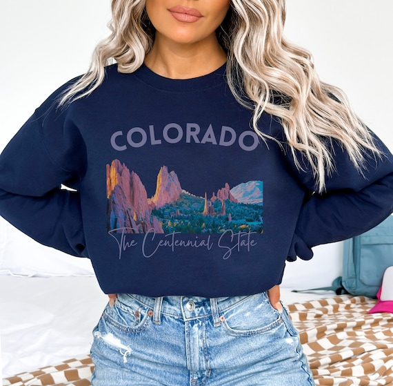 Colorado Springs Garden of the Gods Mountain Sweatshirt Unisex Denver Vail Aspen Sweater Hiking Camping Shirt Outdoor Nature Lover Gift Tee Etsy
