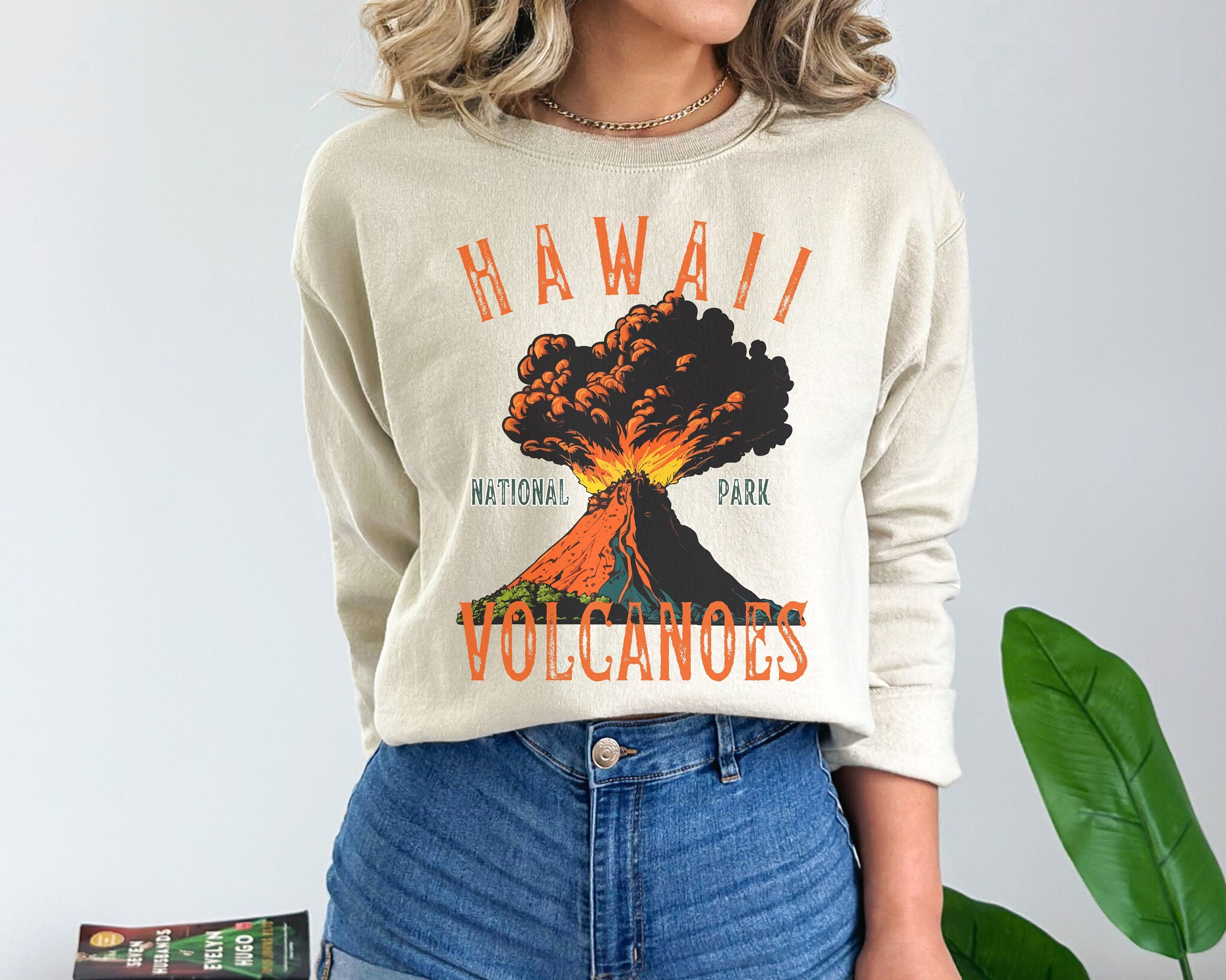 Vintage Hawaii Volcanoes National Park Sweatshirt, Aloha State Pullover, Big Island Shirt, Haleakala Parks T-Shirt, Urlaub Wandern Hoodie