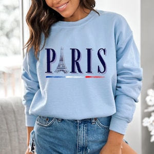 Paris France Eiffel Tower sweatshirt, Travel lover France shirt, Paris Lover gift, France Souvenir tees, Vintage Paris city Trip sweater