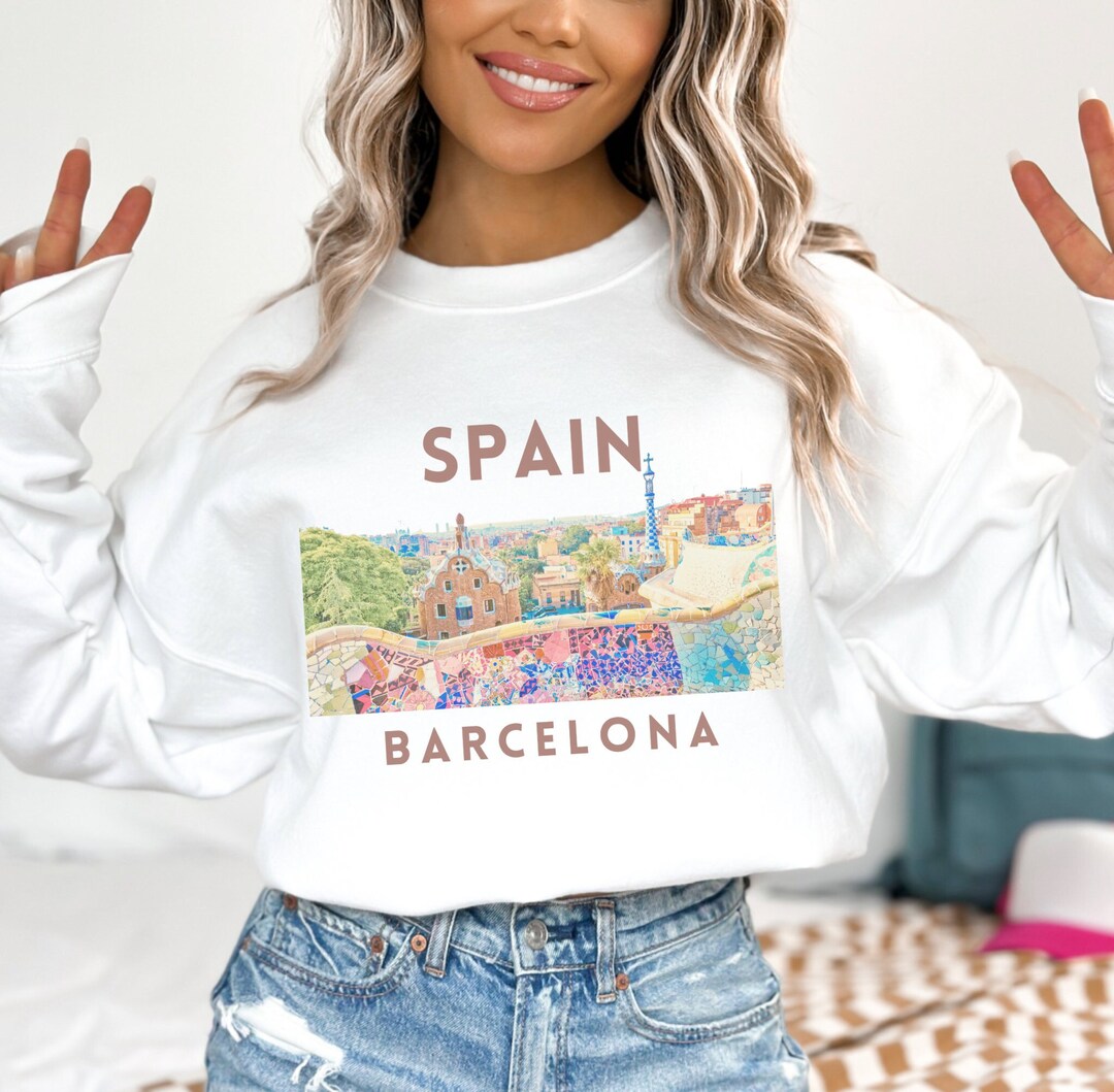 Unisex Barcelona Spain Sweatshirt, Catalan Espana Sweater, Barna Barca