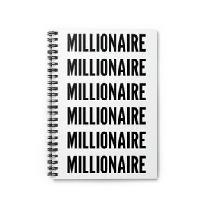 Millionaire Journal| Spiral Edition | Choose your color!