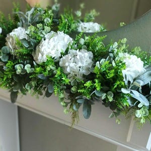 Artificial Eucalyptus Wall Decor Flower Swag, Farmhouse Hanging Fake