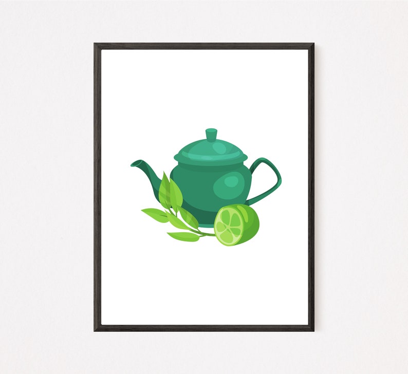 Kitchen Printable Set of 2, Kitchen Decor Art, Kitchen Wall Art Set, Printable Wall Art