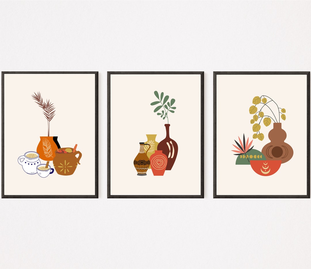 Kitchen Set of 3, Kitchen Decor Art, Kitchen Wall Art Set, 3 Pieces