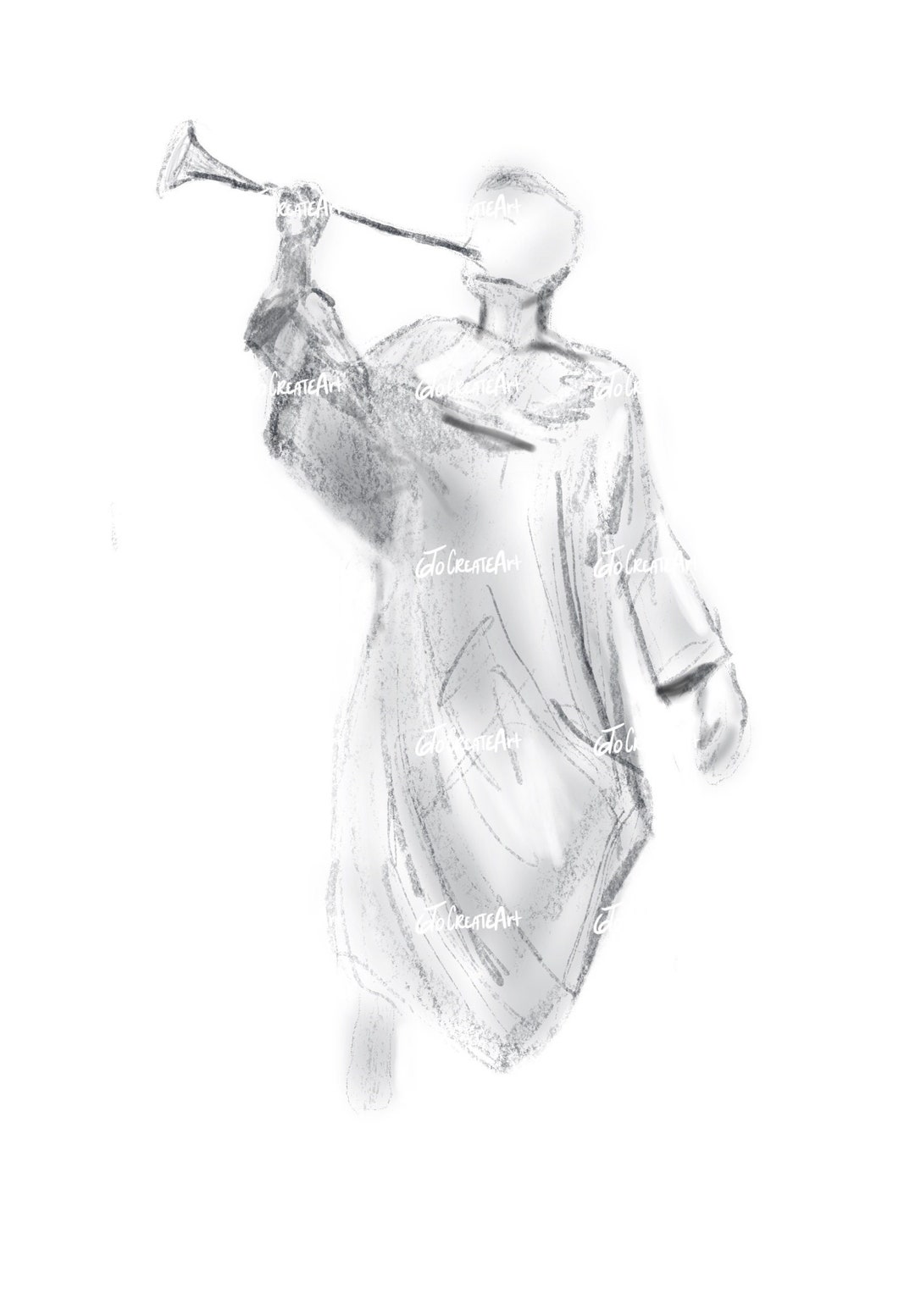 Captain Moroni Trumpet Latterday Saint Temple Moroni Etsy