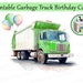 Garbage Truck Birthday Card, Printable Download Watercolor Style ...