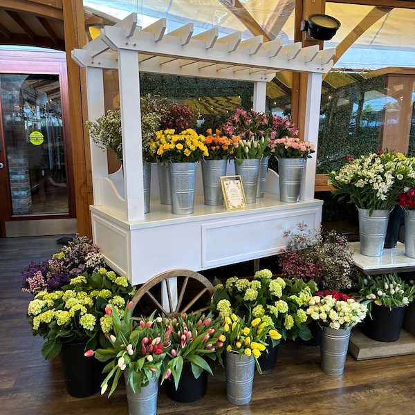 Custom Built Pergola Flower Cart - Start your own business today!