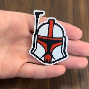 レッド ARC トルーパー スターウォーズ ステッカー、スターウォーズ クローンウォーズ、ステッカー、SWTCW