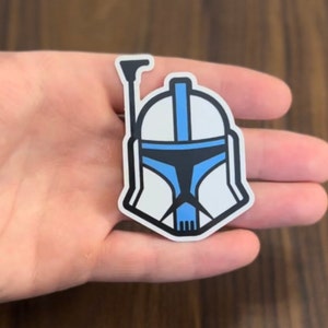 Blauwe ARC Trooper Star Wars sticker, Star Wars the Clone Wars, sticker, SWTCW