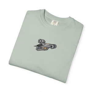 Razor Crest T-Shirt | The Mandalorian Starship Tee | Din Djarin Bounty Hunter Ship Design | Star Wars Gift for Fans