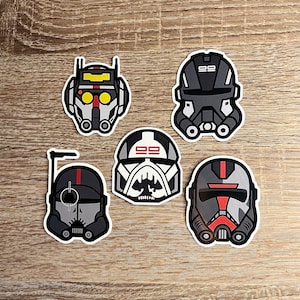 5 Piece Star Wars Trooper Sticker Pack, Star Wars the Clone Wars, sticker, SWTCW
