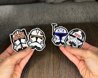Star Wars Clone Wars Trooper Sticker Pack: Die Cut Vinyl Decals