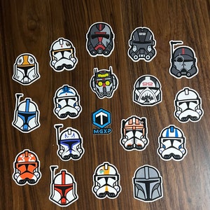17 Piece Star Wars Trooper Sticker Pack, Star Wars the Clone Wars, sticker, SWTCW