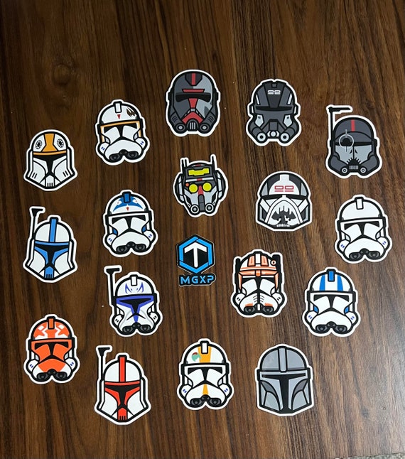 17 Piece Star Wars Trooper Sticker Pack Star Wars the Clone Wars