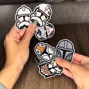 6 Piece Star Wars Trooper Sticker Pack, Star Wars the Clone Wars, sticker, SWTCW