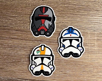 Star Wars Clone Wars Trooper Sticker Pack: Die Cut Vinyl