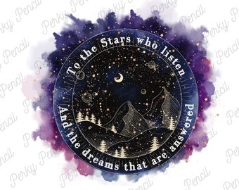 ACOTAR Inspired Rhysand of the Night court PNG |To the Stars who listen Sublimation | A court of Thorns and Roses | Sarah J Maas | Feyre