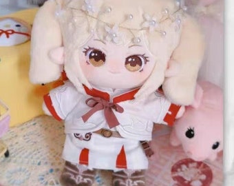 FF14 Lamitt 20cm Doll Kawaii Cute Lamimi Cosplay Clothes 8 Inch Plush for Online Friends Anime Otaku Boy Girl Birthday Present Gift
