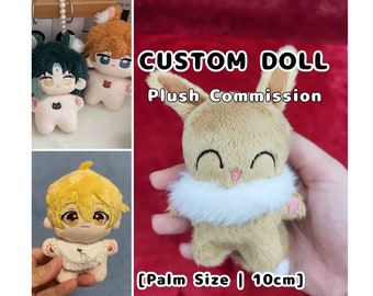 Custom 10cm Cotton Doll Commission - Any character into a palm size plush! Anime KPOP JPOP Idol Vtuber Person Manga Manhwa Original OK!