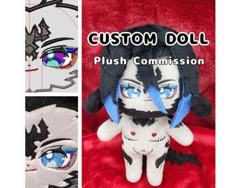 Custom 20cm Doll Commission - Any Character to a Doll! Anime KPOP JPOP Idol App Game Vtuber Person FF14 DnD Manga Manhwa Original OK!!