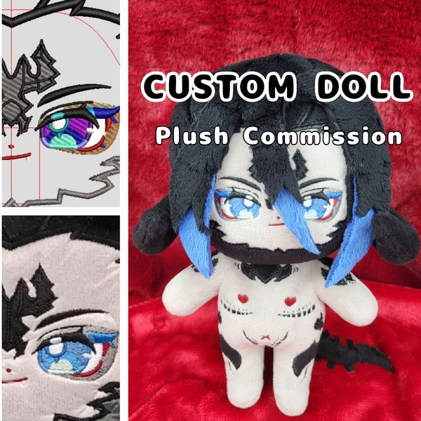 Custom 20cm Doll Commission - Any Character to a Doll! Anime KPOP JPOP Idol App Game Vtuber Person FF14 DnD Manga Manhwa Original OK!!