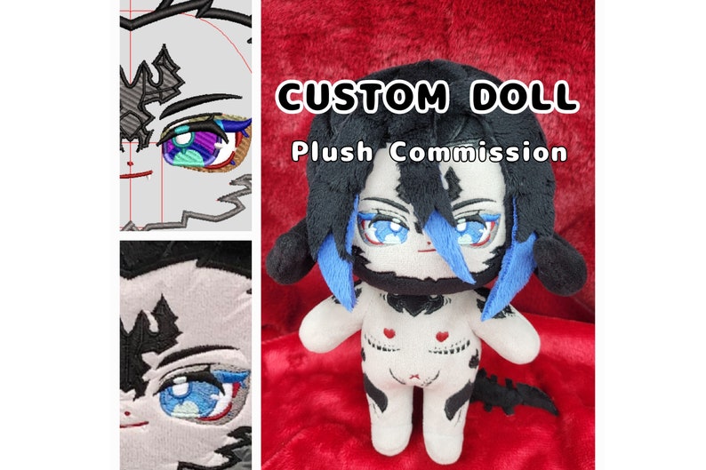 Custom 20cm Doll Commission Any Character to a Doll Anime KPOP JPOP Idol App Game Vtuber Person FF14 DnD Manga Manhwa Original OK image 1