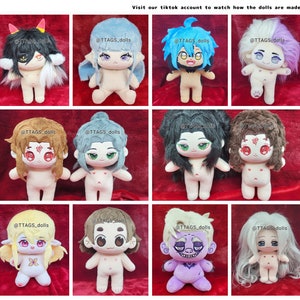 Custom 20cm Doll Commission Any Character to a Doll Anime KPOP JPOP Idol App Game Vtuber Person FF14 DnD Manga Manhwa Original OK zdjęcie 5