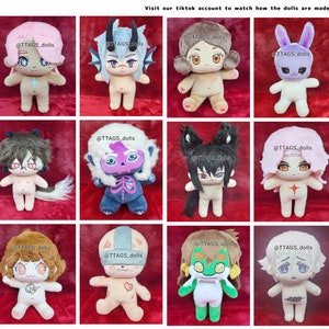 Custom 20cm Doll Commission Any Character to a Doll Anime KPOP JPOP Idol App Game Vtuber Person FF14 DnD Manga Manhwa Original OK zdjęcie 4