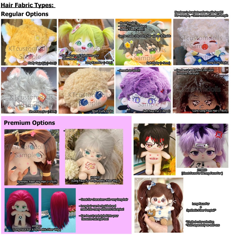 Commande de poupée personnalisée de 20 cm Poupée de n'importe quel personnage Anime KPOP JPOP Idol App Game Vtuber Person FF14 D&D Manga Manhwa Original OK image 8