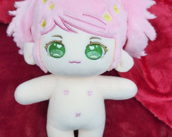 FF14 Nanamo 20cm Doll Kawaii Pink Cute Namo Cosplay Clothes 8 Inch Plush for Online Friends Anime Otaku Boy Girl Birthday Present Gift