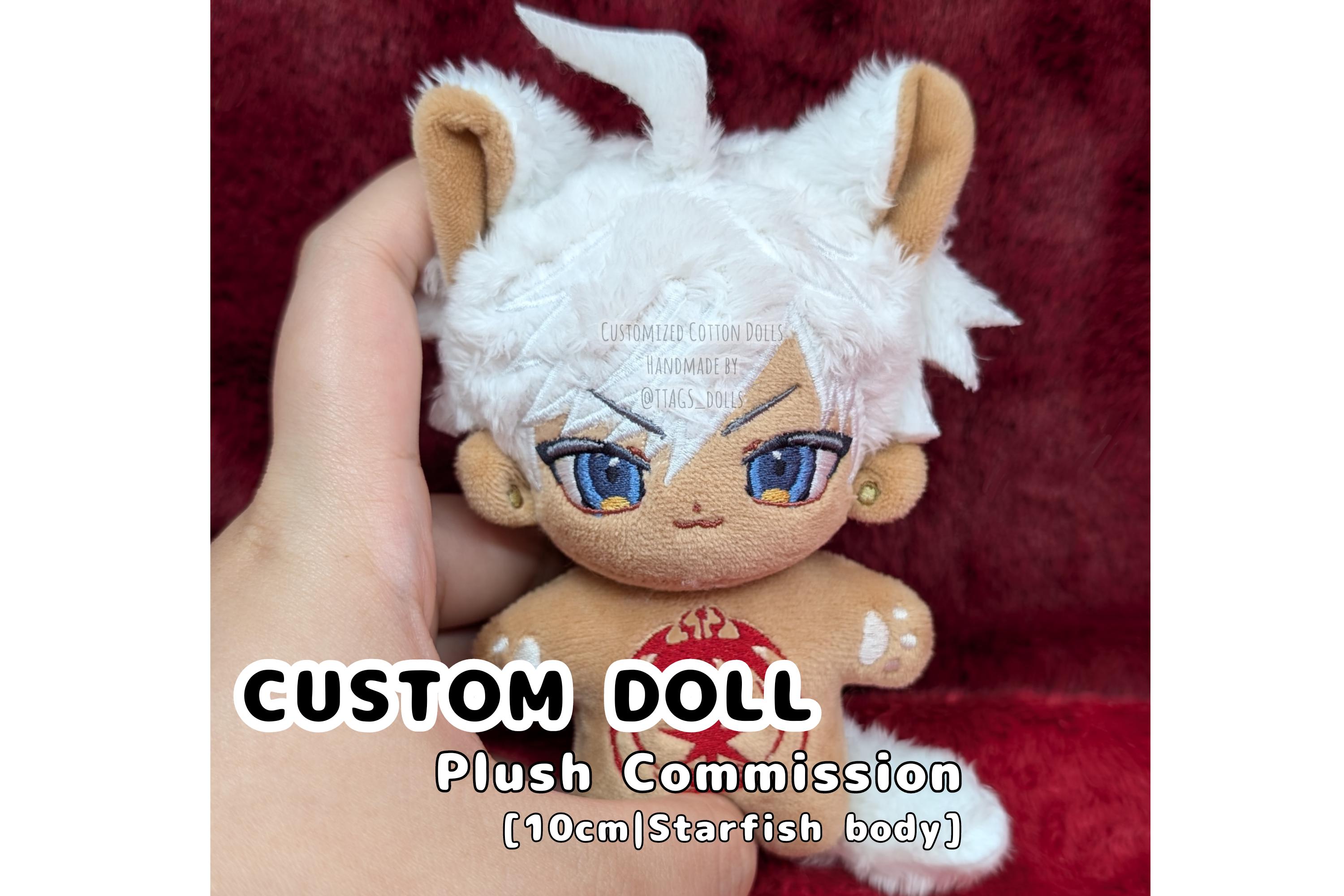 Custom 10cm Cotton Doll Commission - Starfish Body - Etsy