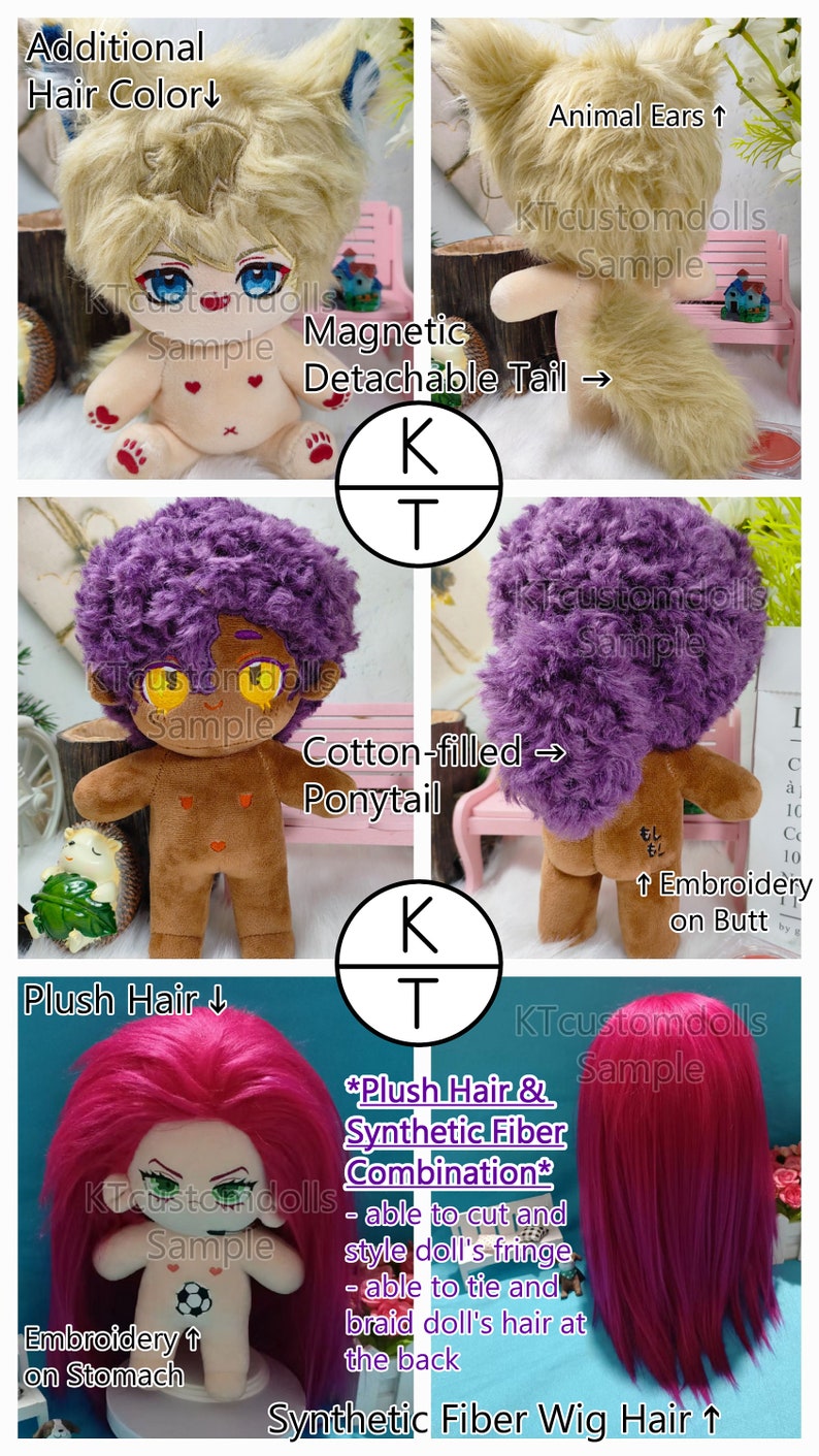 Custom 20cm Doll Commission Any Character to a Doll Anime Etsy